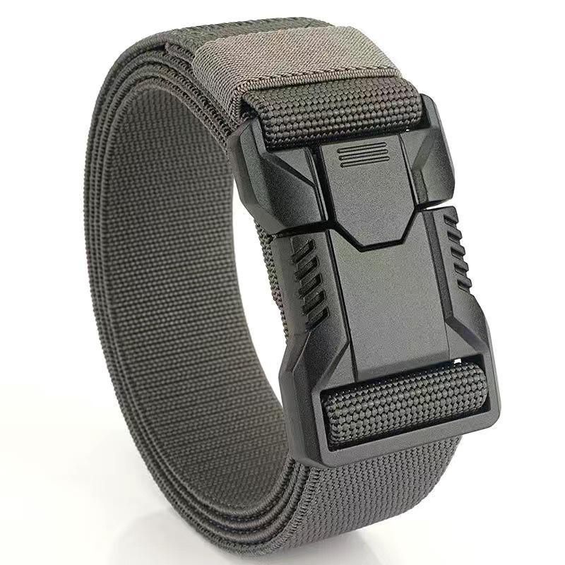 Cobra Waistband Men's Elastic Canvas Tactical Belt - Versatile for Casual, Work, and Outdoor Training