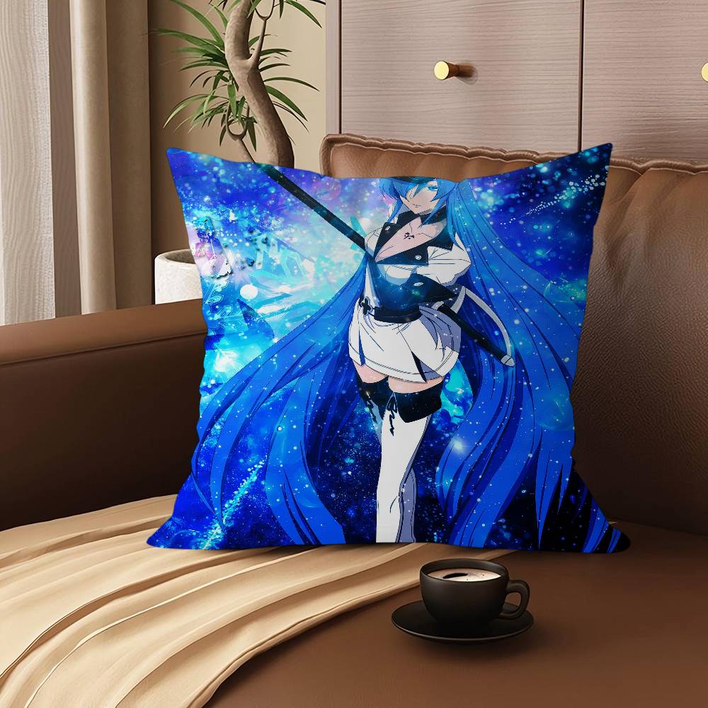 E-Esdeath Cartoon Animation Personalisiertes Kissen Staubschutz Schlafzimmer Kinder Party Dekoration Kissenbezug Geburtstag Kinder Geschenk