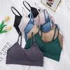 Women Seamless Sports Crop Top Sexy Bra Female Bralette Sleeveless Camis Crochet Tank Underwear Summer Lingerie Tube Top