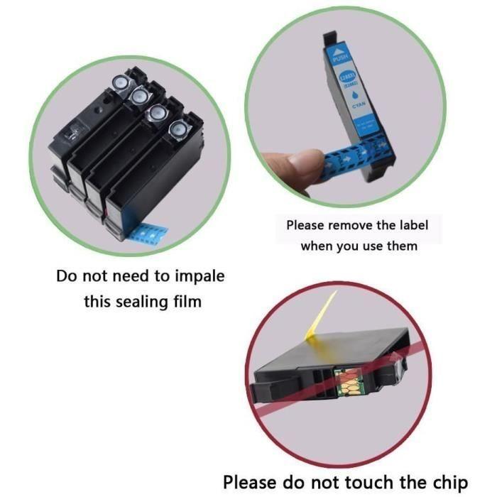 IMPRIMANTE Karl Aiken 502XL CompatibleCartouches Encre compatible pour Epson 502 502XL 502 XL pour Epson Workforce WF-2860DWF WF-286