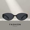 Personality white frame cat eye sunglasses women retro high-end sense old money style sunglasses sunscreen sunglasses UV protection