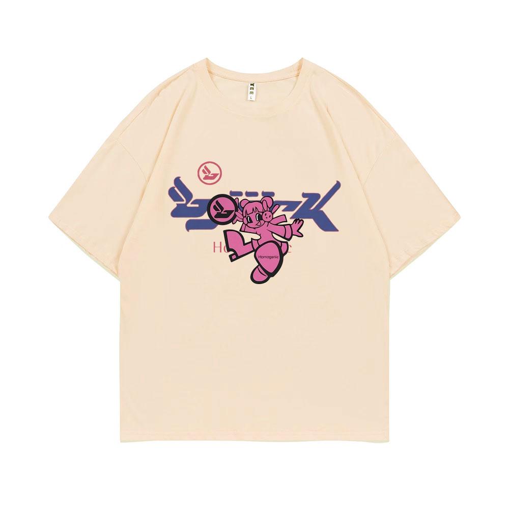 Bjork Homogenic Fly Girl Grafikdruck T-Shirt Herren Lässig Reine Baumwolle O-Ausschnitt T-Shirt Männer Frauen Mode Vintage Übergroße T-Shirts