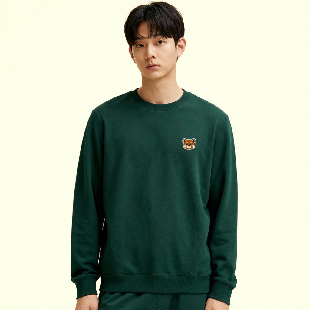 OKSTAR Red Panda Embroidered Double-Sided Sweatshirt (Type C)