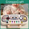 Kids Wooden Circuit Learning Busy Board Toy With Recorder And Led Features Light