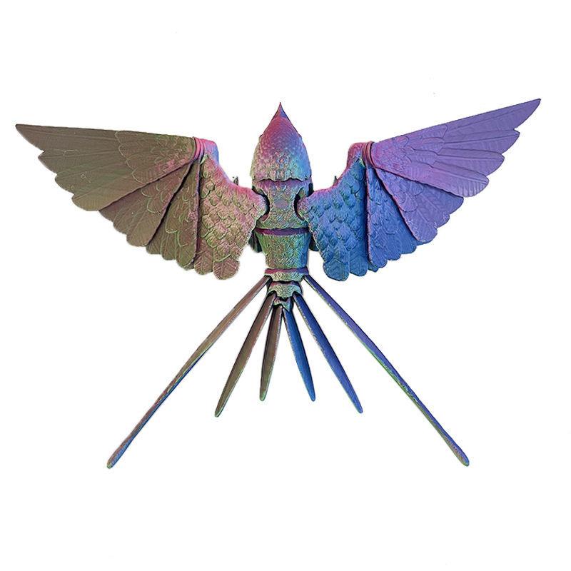 

3D печать Многосуставные Подвижные Украшения Ласточки Декорация Набор Ручной Работы Игрушки Детский Подарок Разноцветные Птицы разноцветный