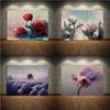 Abstract Flower Surrealism Artist Prints Poster Canvas Painting Modern Wall Art Pictures For Living Room Bedroom Home Decoration
