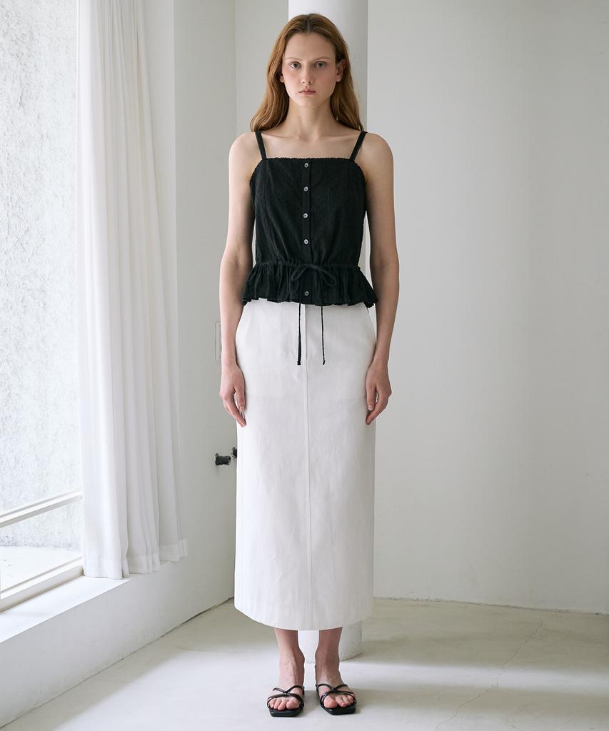 DEHEVE Lace String Sleeveless [Black]