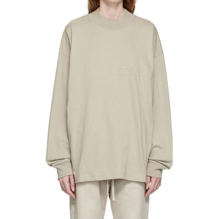 Fear of God Essentials FW22 Ls Tee smoke Logo T-Shirts ' Grey' Men's ESSLTLE2011MJ