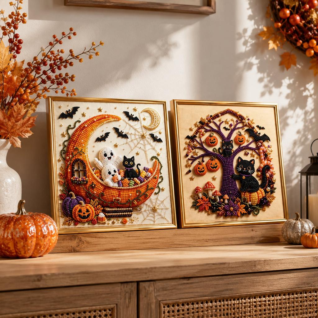 Halloween Kit with Beads, Complete DIY Set for Adults and Kids