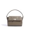 Premium small square bag, leather underarm bag, simple commuter small bag, flip cover metal buckle bag
