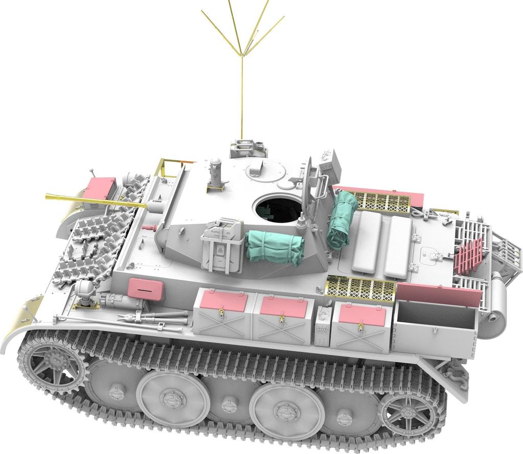 Border Model Немецкая армия Panzer II L Тип Люкс Поздняя модель Пластиковая модель BT018 1/35 (танк)
