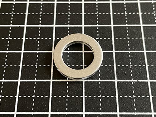 Aluminum Drain Gasket M10 X Outer Diameter 16mm X Thickness 2mm Seal Washer Motorcycle Oil Change Gasket (10 Pieces)