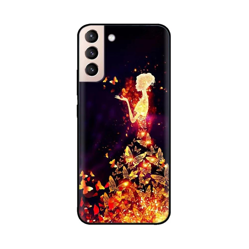 For Samsung Galaxy S21 Plus Case Soft Black Silicone Cover Protective Shell For Samsung Galaxy S21 Plus Ultra S21+ FE 5G Case