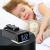 7-in-1 Cell Phone Stand Adjustable Foldable Wireless  Bluetooth  Speaker & Alarm Clock Tabletop USB drive  player Colorful night light