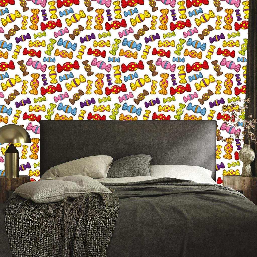 Colorful Candy Wallpaper for Living Room and Bedroom 50x1000