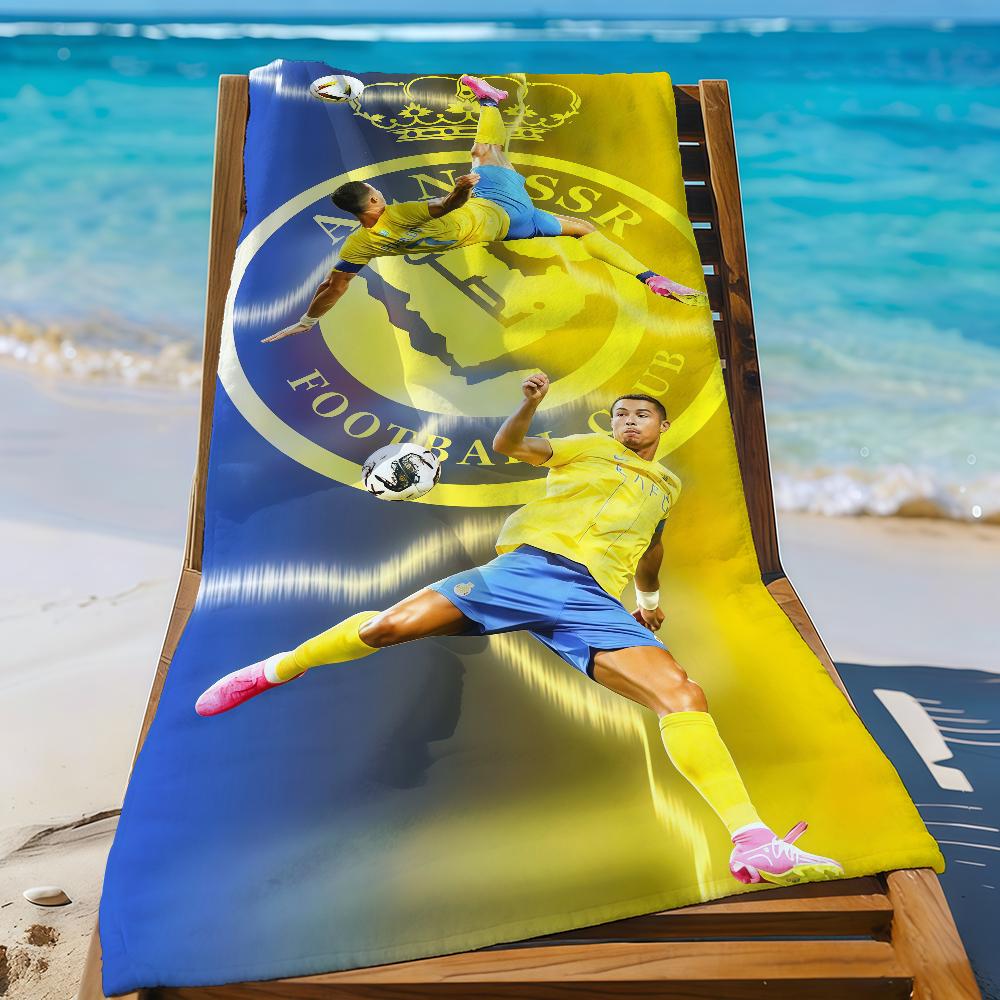 Super C-Cristiano Gwiazda R-Ronaldo-S CR7 Ręcznik Sportowy Szybkoschnący Sprzęt Turystyczny Kempingowy Odporny na Piasek Miękki Lekki Duży Ręcznik Plażowy