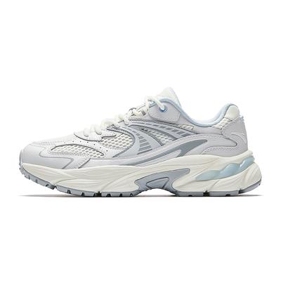 AT802 Sapatos Casuais Femininos Trendy Retro Respiráveis Leves de Cano Baixo Tênis Mulher Azul Branco 922528802-2
