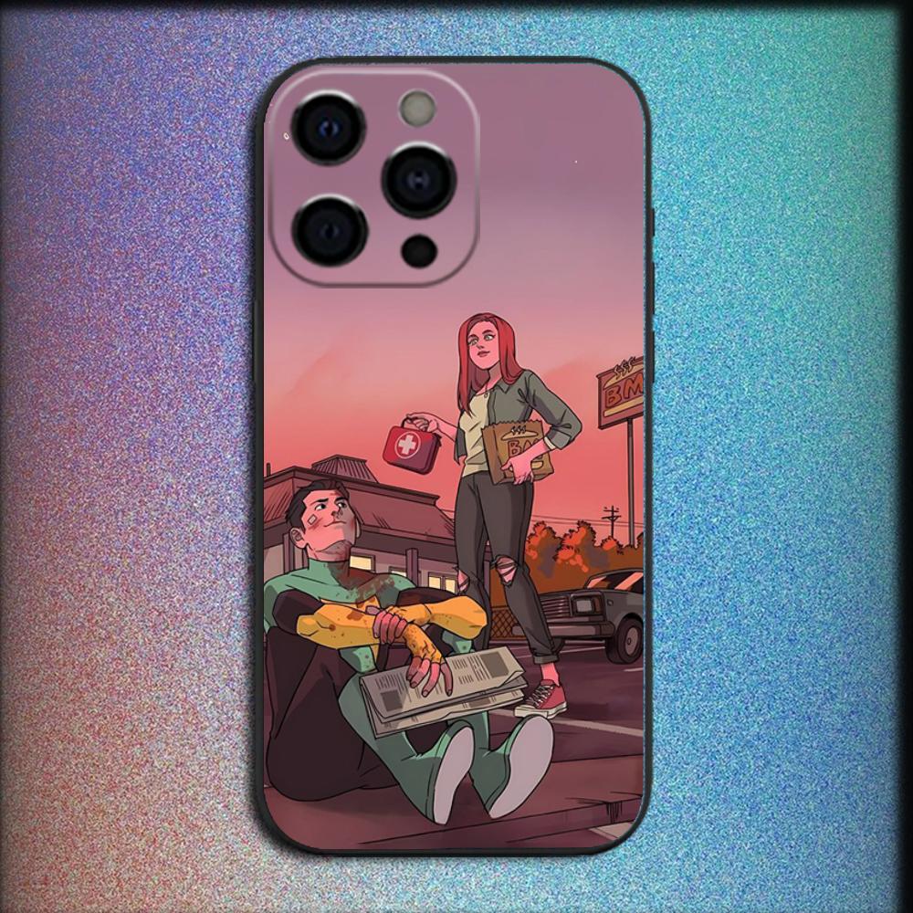 Anime TV I-Invincible Phone Case For iPhone 16,15,14,13,12,11,Pro,X,XS,Max,XR,Plus,Mini Soft Black Cover
