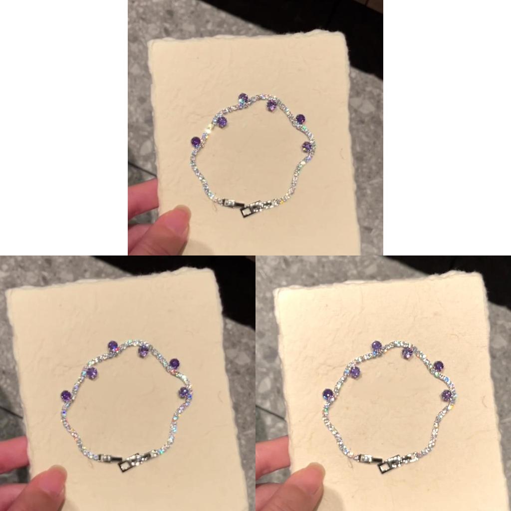 Handcrafted Geometric Cz Stone Silver Womens Bracelet For Gift Giving