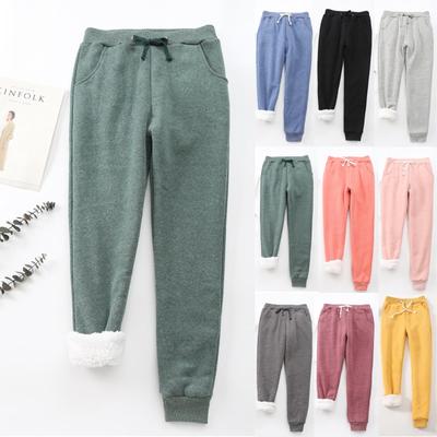 Women's New Winter Color Fleece Large Size Wei Pants Casual Harun Leggings