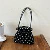 Handbag Women Faux suede Drawstring Daily Commute