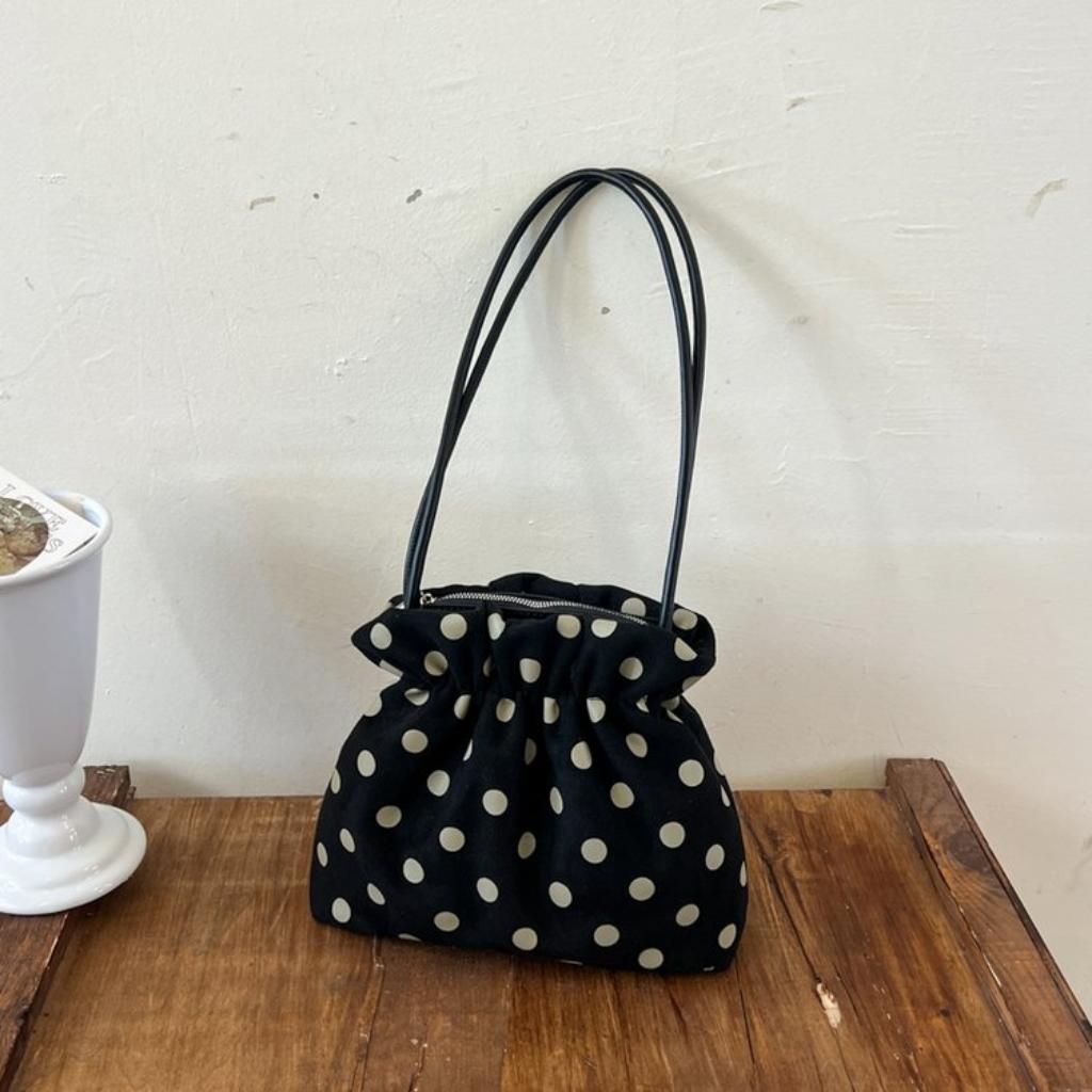 Handbag Women Faux suede Drawstring Daily Commute