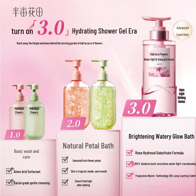 Ban Mu Hua Tian 50% Rosenhydrolat Duftendes Duschgel