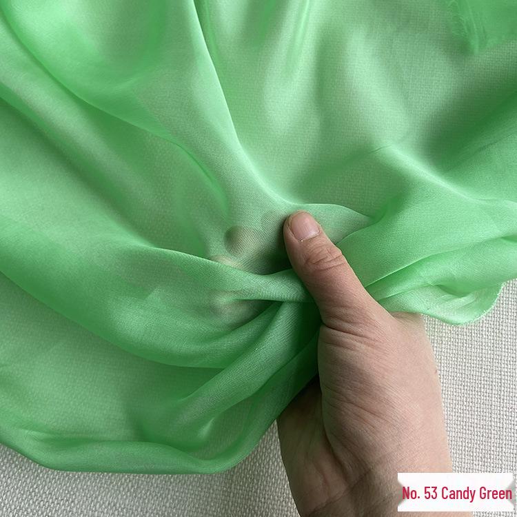 6mm Real Mulberry Silk Chiffon Fabric, 140cm Wide - Sheer and Lightweight for Scarves, Dresses, and Gowns. Retro Style.