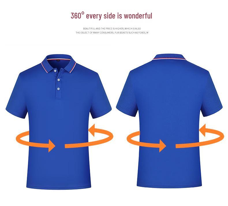 New Men's Summer Silk Cotton Polo Shirt - Custom Printed Lapel Short Sleeve Tee