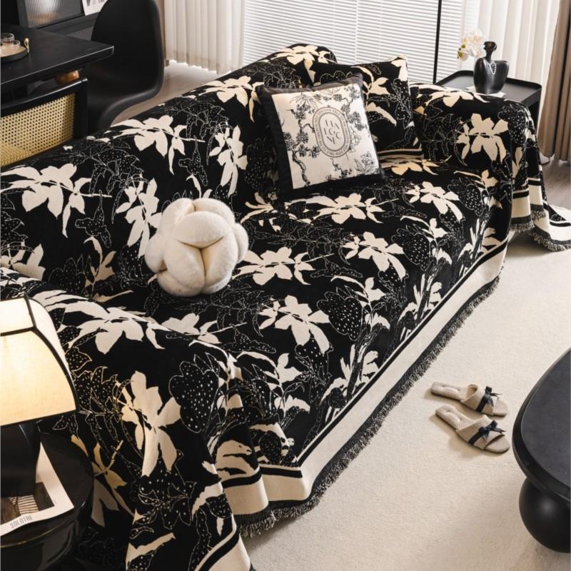 Funda Sofa Home Chenille Flower Sofa Mat Throw Blankets All-season Camping Picnic Blanket Cover Sofa Cover