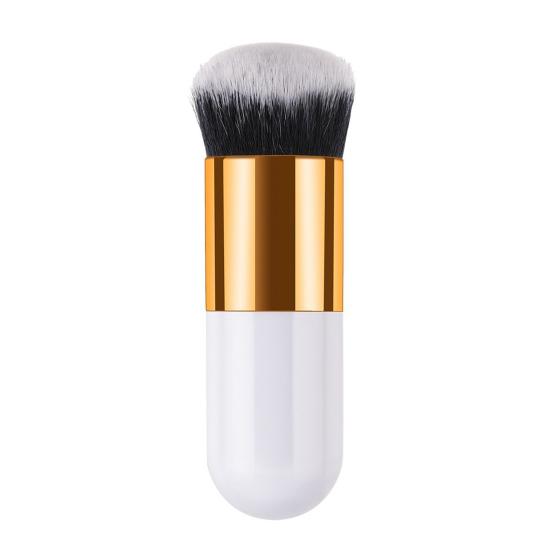 

Women Makeup Brush Portable Travel Professional Soft Synthetic Bristles Blush Loose Powder Foundation Blending Kabuki Brush Small