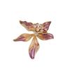 Elegant French Iris Brooch - Retro High-End Women's Pin for Suits & Coats
