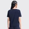 Li Ning Sports Lifestyle Serie Pullover Rundhals Logo Buchstabe T-Shirt Damen Oberteile ATSW270-2