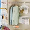 Fall Proof Plastic Clothes Hanger User Friendly Multifunctional Hook For Compact Living Spaces Secure Garment Drying Solution