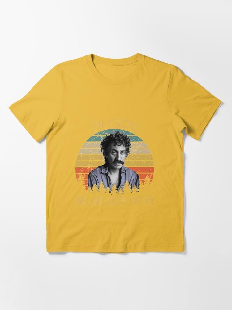 Jim Croce Vintage Jim Croce Caricature – Bad, Bad Leroy Brown Essential Unisex T-Shirt