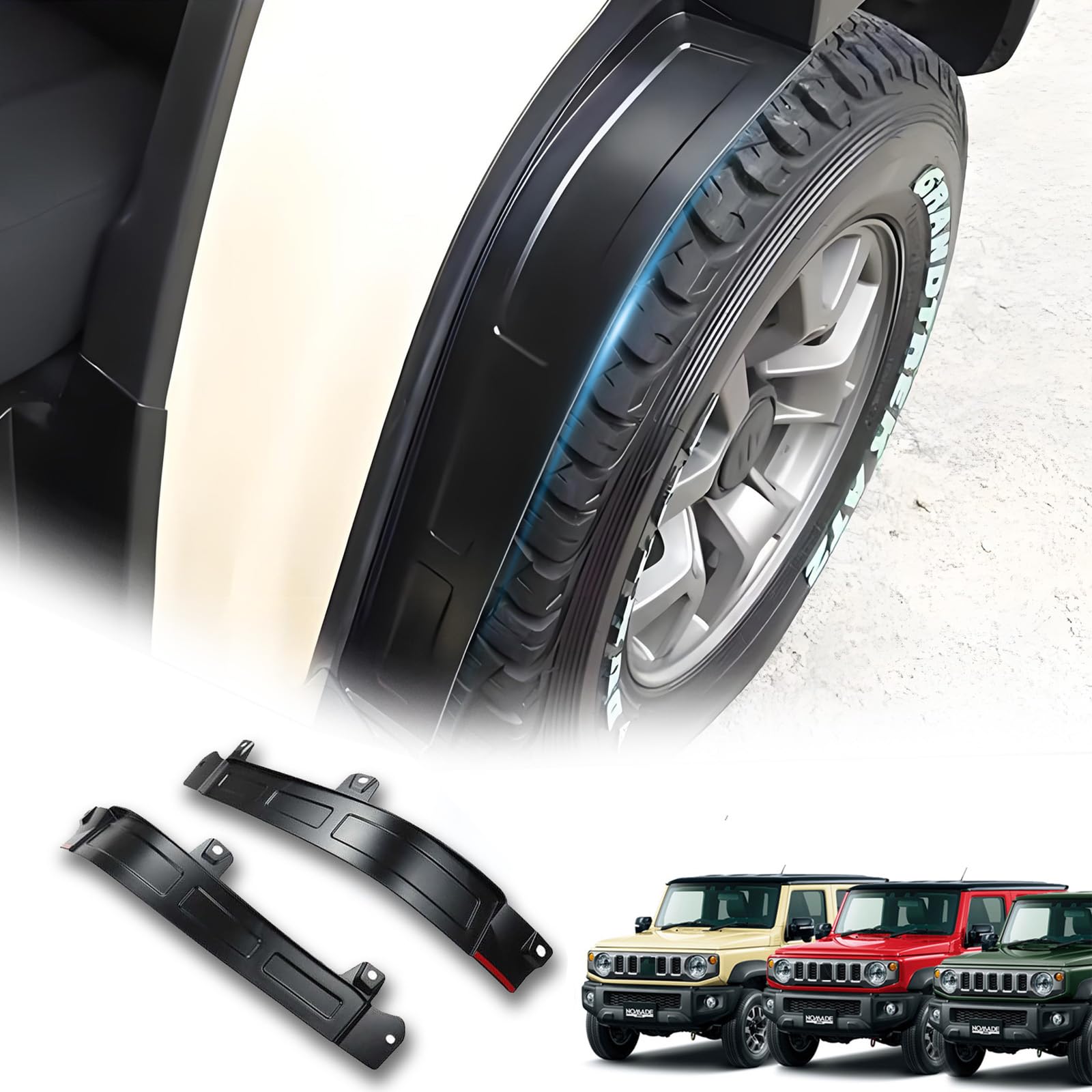 

FOR New Jimnino Mad JC74 5 Door Specially Modified Fender Rear Door Tire Gym чёрный