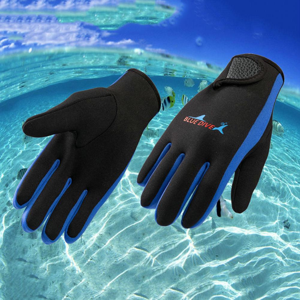1 Pair 1.5mm Neoprene Swimming Scuba Diving Anti Slip Cold-proof Wetsuit Gloves