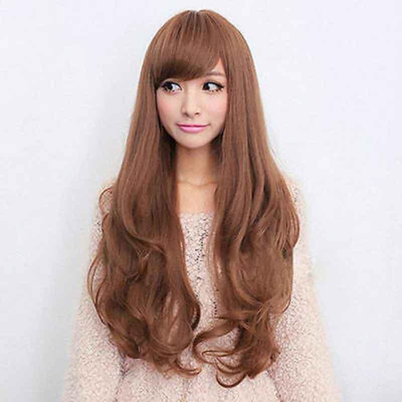 Curly Long Women Wavy Full Wig Heat Resistant Hair Cosplay Party Grace Lolita