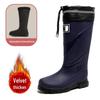 Men's Versatile High-Top Waterproof Non-Slip Rain Boots for Outdoor Activities and Fishing