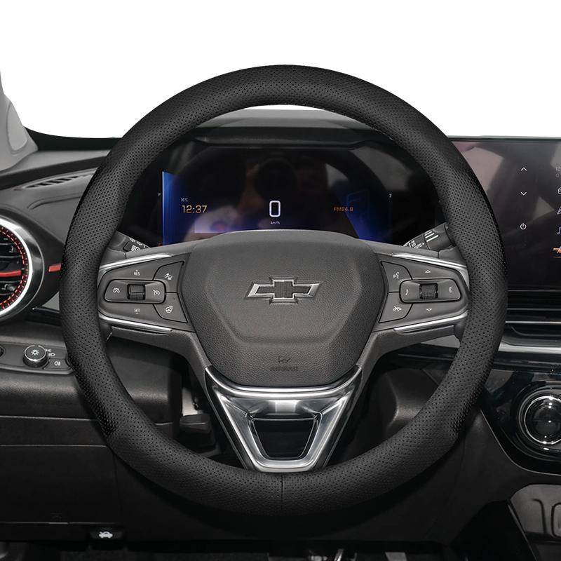 Suitable for Chevrolet Ultra-Thin Breathable Leather Steering Wheel Cover Suitable for Celze Spark Captiva Orlando Lacetti Equinox Malibu Monza Expre