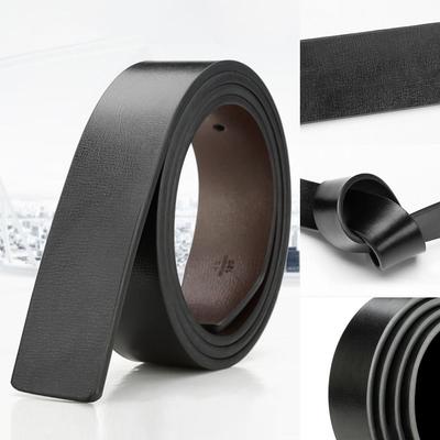 DIY Luxury Brand Designer No Buckle Girdle 3.3cm with Hole Genuine Leather Belt Classic Waistband