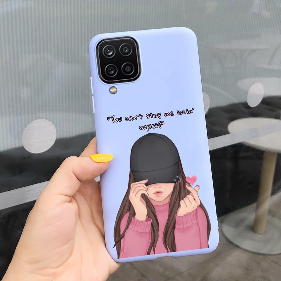 For Samsung Galaxy A12 Case Samsung A42 5G Lovely Heart Cover Back Fundas For Samsung A 12 SM-A125F SM-A426B A 42 5G Phone Cases