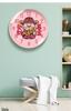 God of Wealth Luxury Silent Wall Clock - New Chinese Style for Living Room