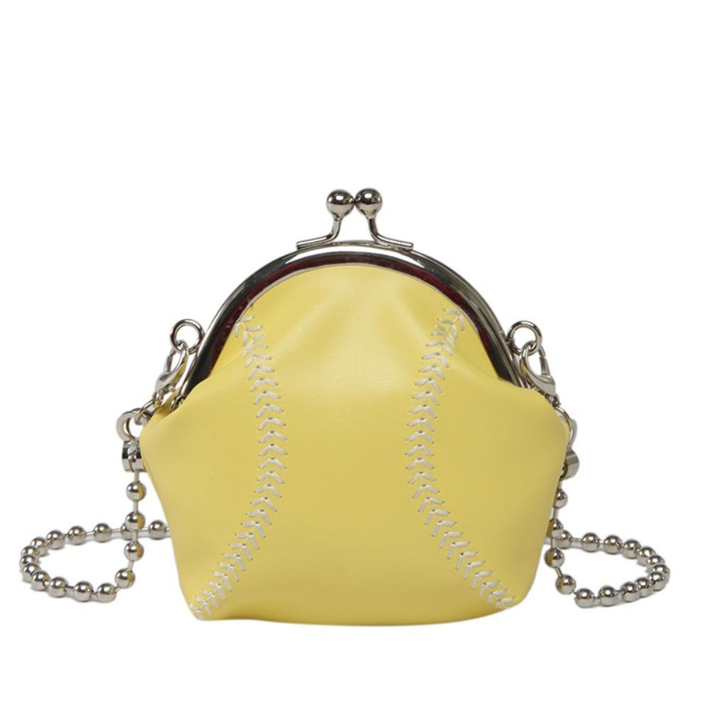 Personalizovaná řetízková mini skořepinová taška Vtipný baseballový design Vintage crossbody kabelka Dárek