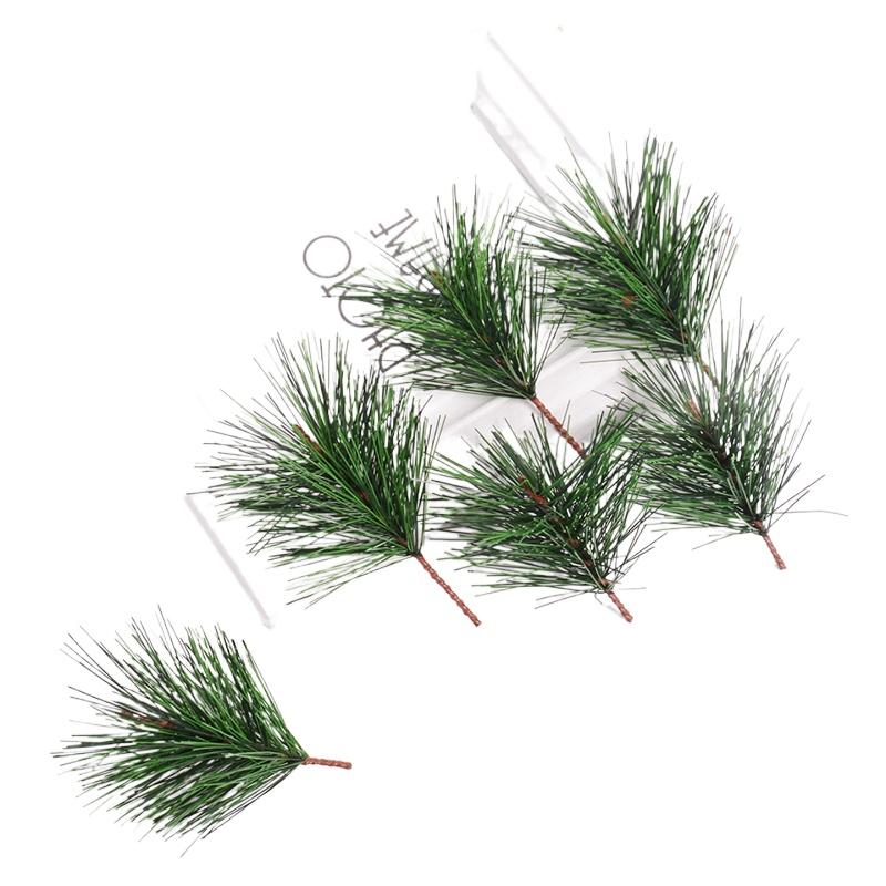 10Pcs Set Gift Box Decoration Mini Pine Needles Christmas Decoration Ornaments Christmas Tree Accessories Pine Needles Pine Cones