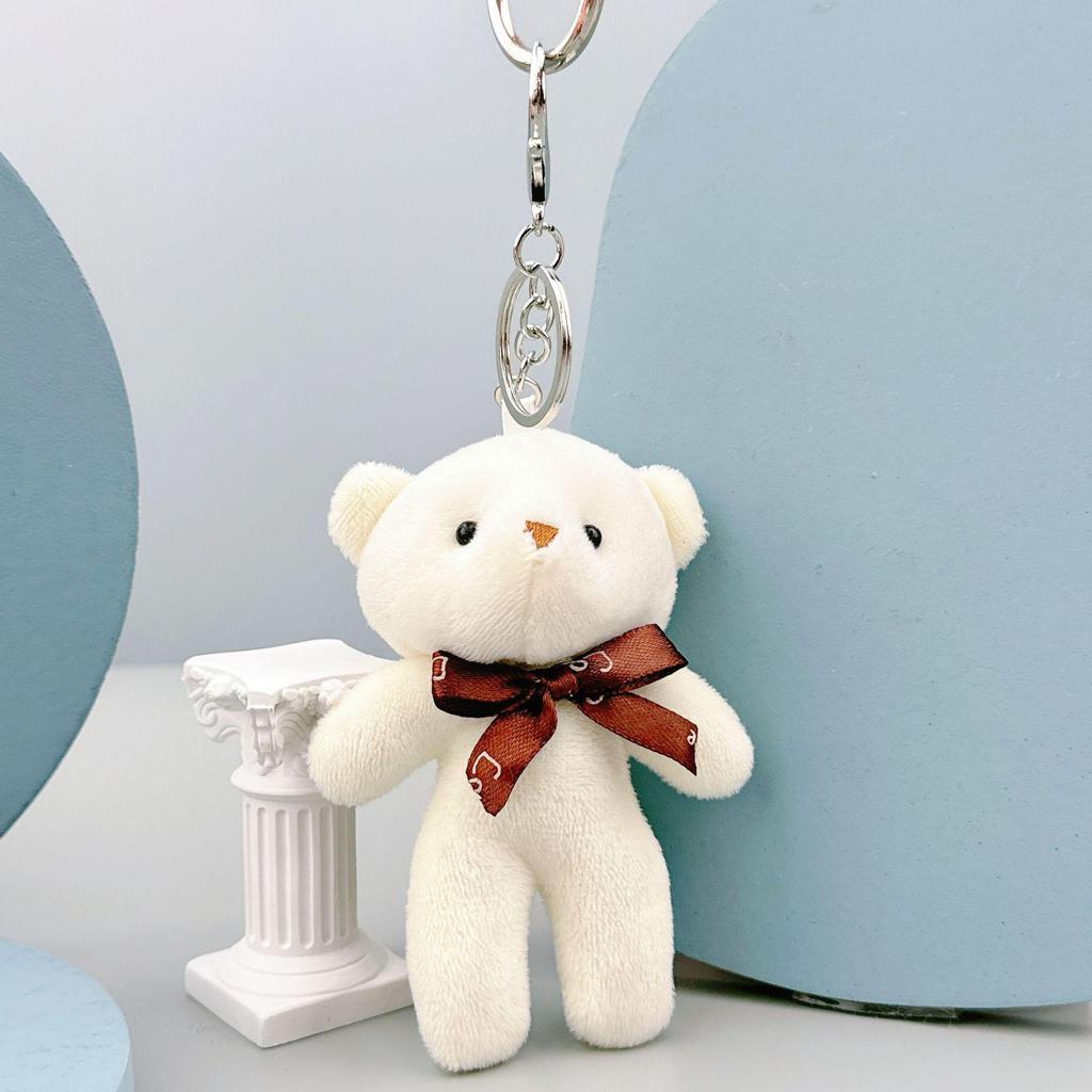 Portachiavi Ciondolo Tuta Peluche Orsacchiotto - Piccolo Giocattolo Regalo