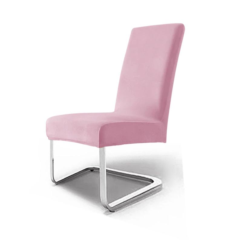 Silver Fox Velvet Elastic Chair Cover: Thick Velvet Fabric for Home & Hotel Dining Chairs, High-End Feel.