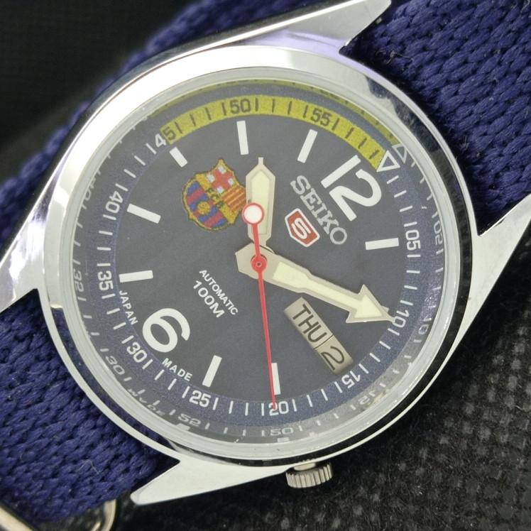 

ВОССТАНОВЛЕННЫЕ ВИНТАЖНЫЕ МУЖСКИЕ ЧАСЫ SEIKO 5 AUTOMATIC JAPAN D/D BLUE 610b-a317996-9 SKU610b-a317996