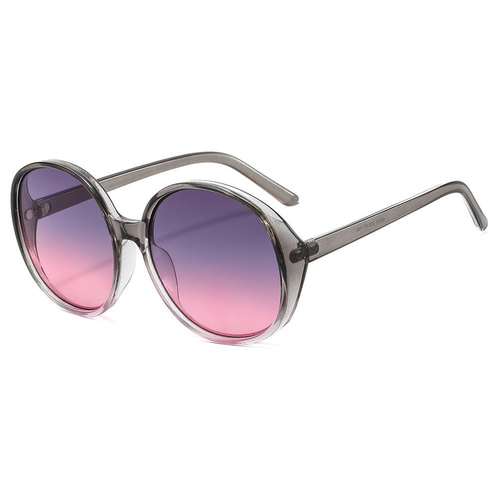 

New Retro Round Sunglasses Women UV400 Protection Oval Female Sun Glasses Fashion Brand Design as picture