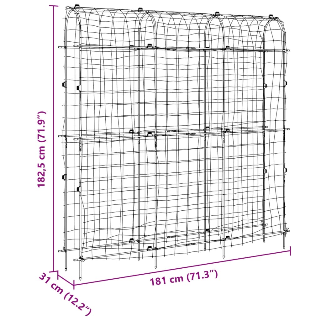 Plant Nets 2 pcs U Frame Steel